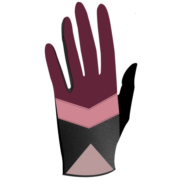 gants cuir pour femme rose et gris