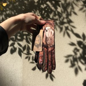 gants paume cuir pour femme marron