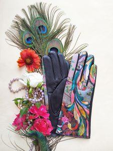 gants paume cuir pour femme rose