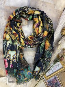 étole en cachemire pour femme, modèle HORTA