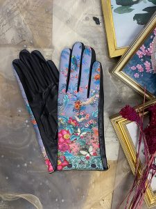 Gants paume cuir, modèle FUJI Création exclusive Maison Brokante Modèle pour femme
