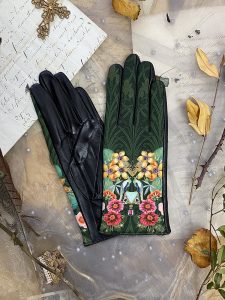Gants paume cuir pour femme, modèle HORTA