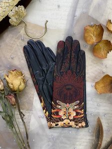 Gants paume cuir pour femme, modèle MAJORELLE