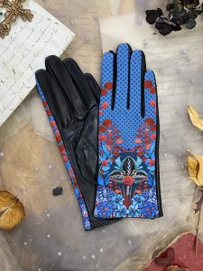 gants paume cuir pour femme, modèle MORRIS, marque Brokante