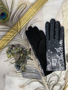 Gants paume laine pour femme, modèle RELIQUE