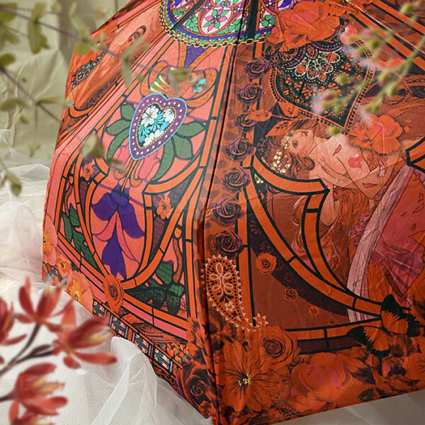 Photo PARAPLUIE PLIANT EX VOTO RUBIS DÉTAIL