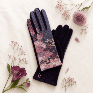 gants laine ANEMONE LILA