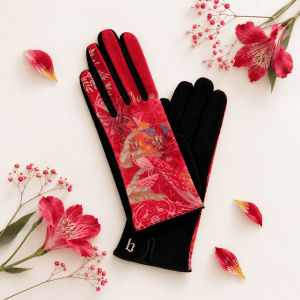 gants laine ISPAHAN CARMIN