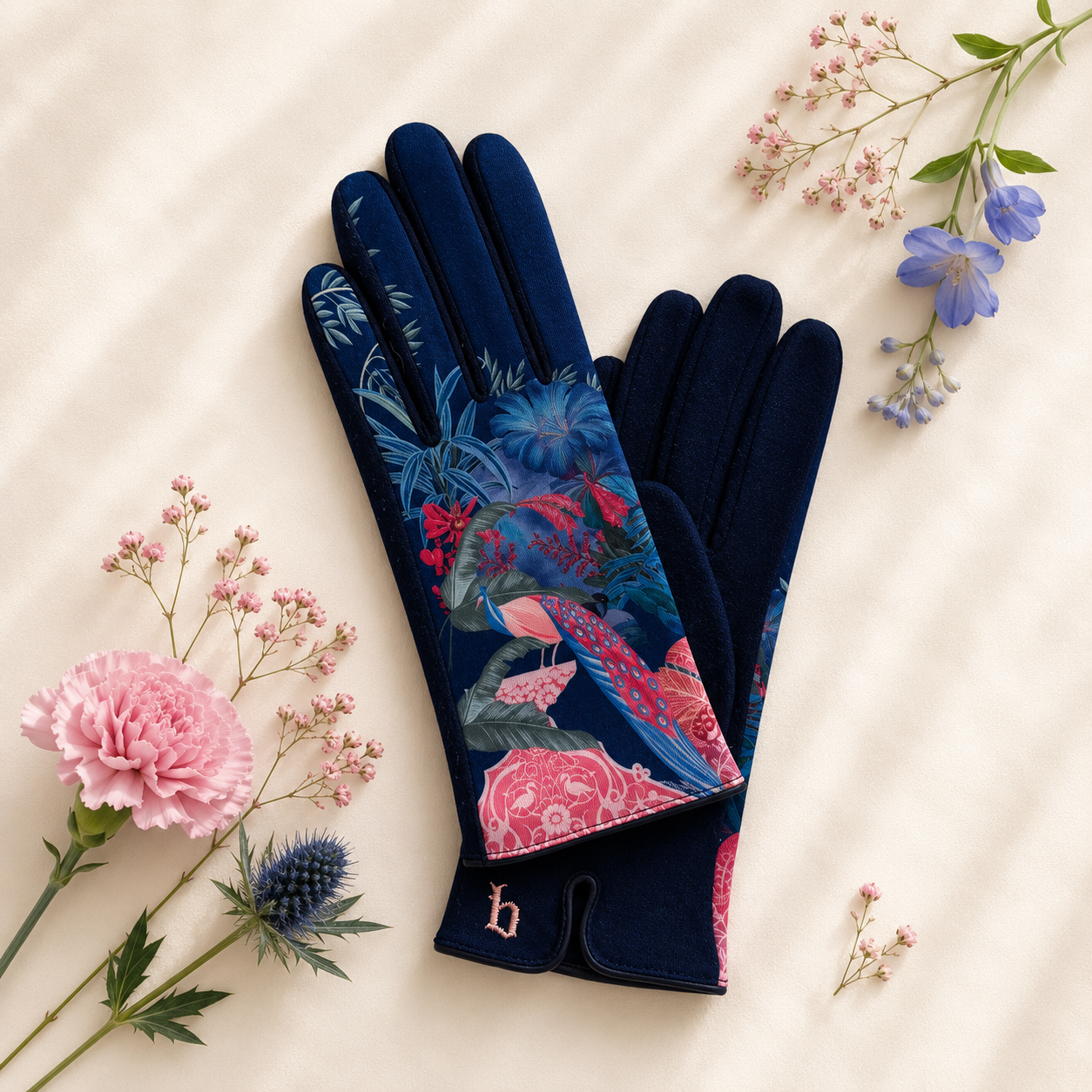 gants laine ISPAHAN ROSE