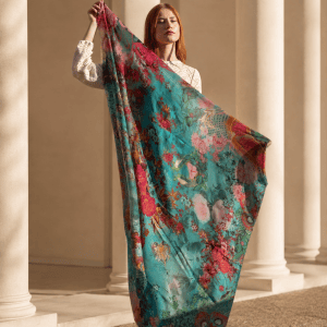 grand carré cachemire CAMÉLIA 130x130cm